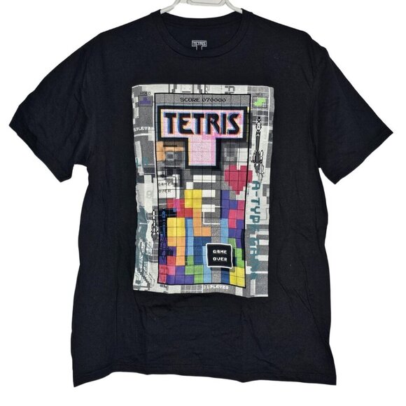 Men's Tetris Graphic Short Sleeved T-Shirt, Size Large, 100% Cotton - Picture 11 of 11